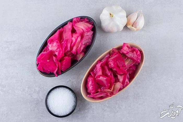 مواد اولیه ترشی کلم قرمز کلم قرمز